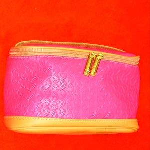 Pretty in pink Estee Lauder cosmetic bag